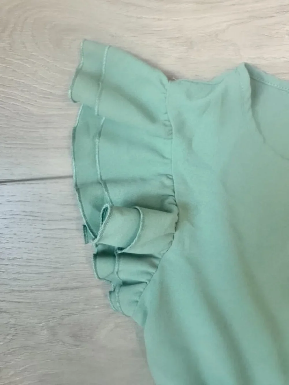 Girls Summer Dress, Ruffle Sleeve, Chiffon Dress, Size 10-11 Years